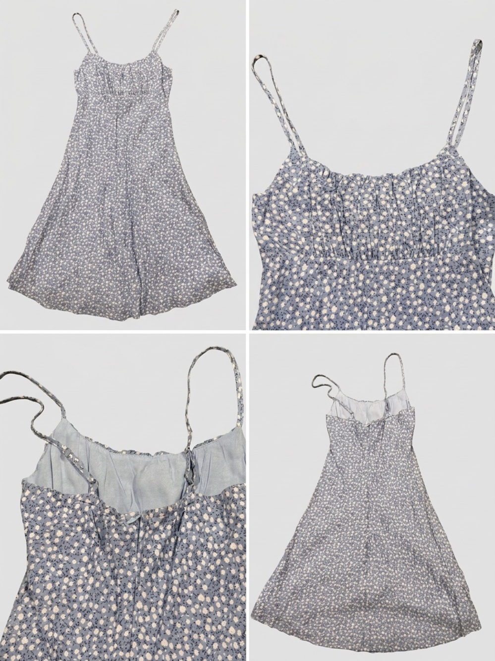 Princess Polly Pale Blue Floral Slip Dress